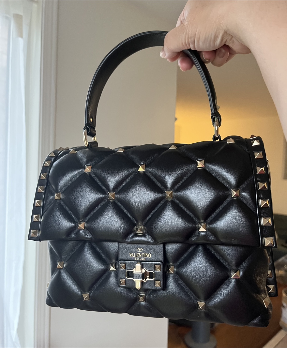 Valentino Garavani Black Candystud Bag