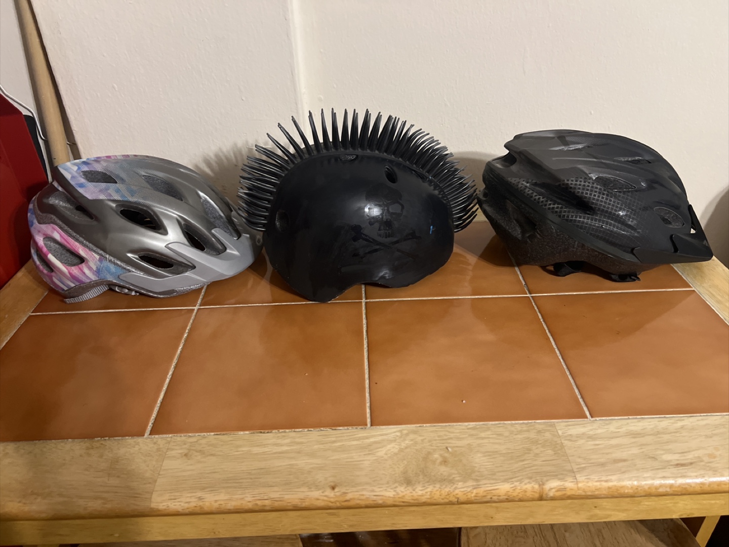 Three Bike Helmets Kids