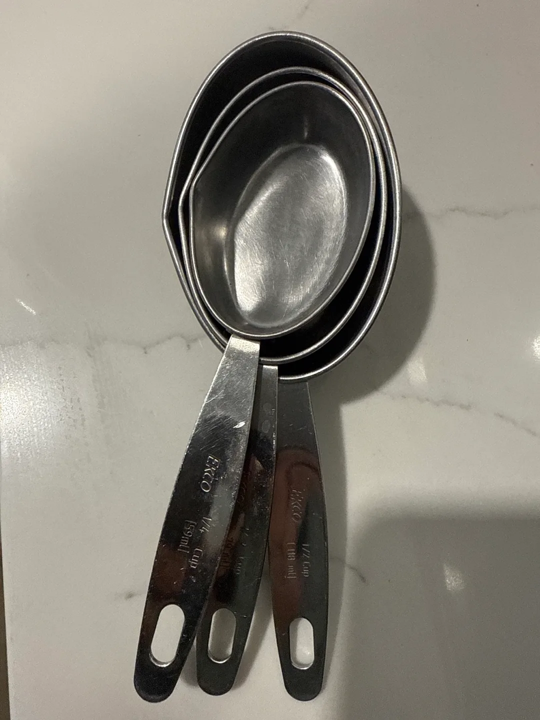 Ekco Stainless Steel Measuring Cups - Set of 3 image indicator(2)