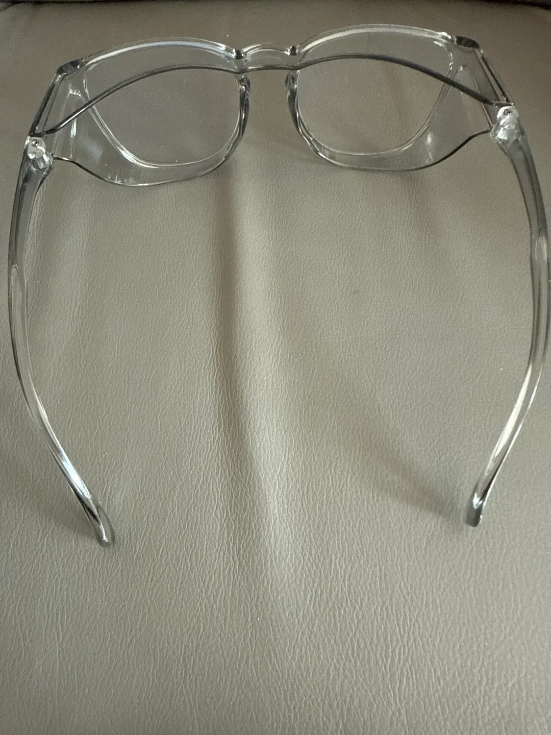 Clear Frame Protective Glasses with Case image indicator(2)