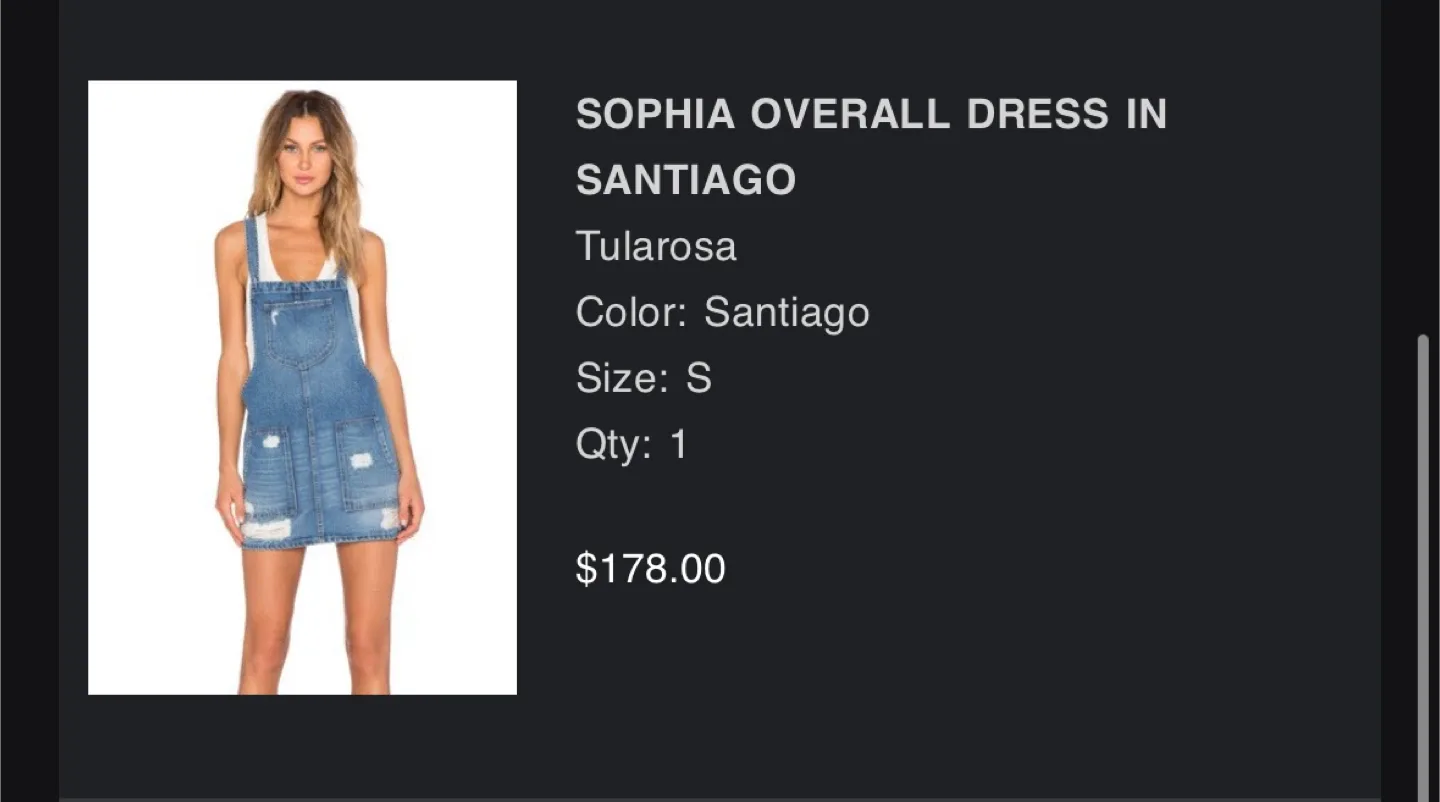 💙 Revolve- Tularosa Sophia Overall Dress - Size Small image indicator(4)