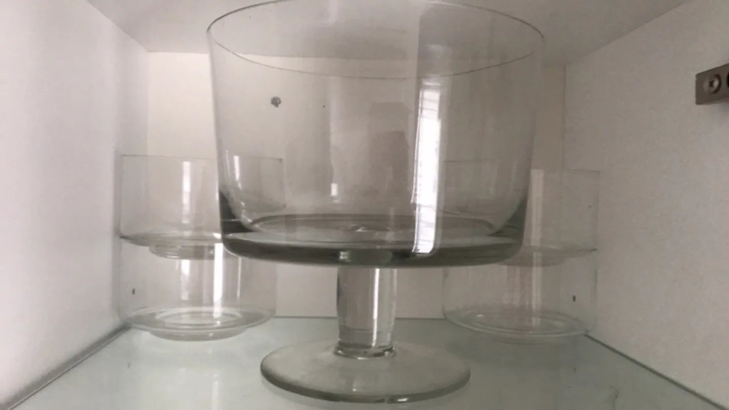 Clear Glass container and bowls thumbnail