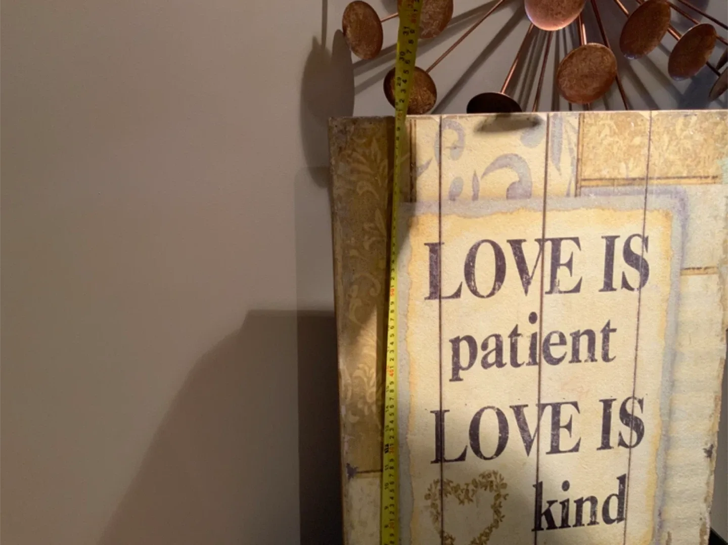 "Love is Patient" Wall Decor image indicator(2)