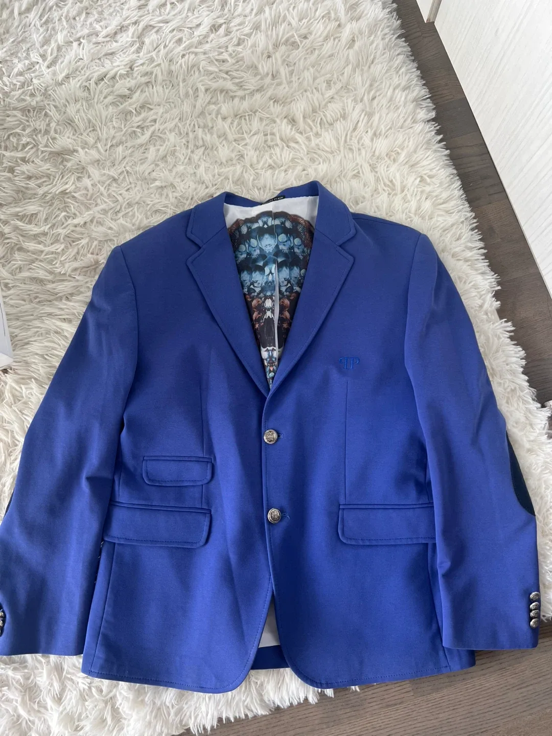 Philipp Plein Blue Blazer Size 56 thumbnail