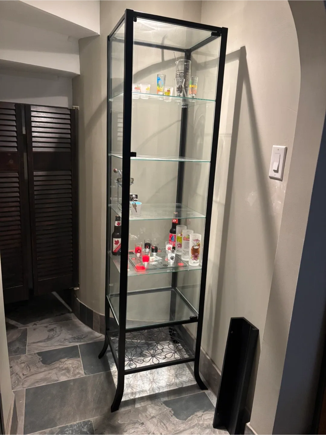 IKEA Detolf Glass Cabinet - Black