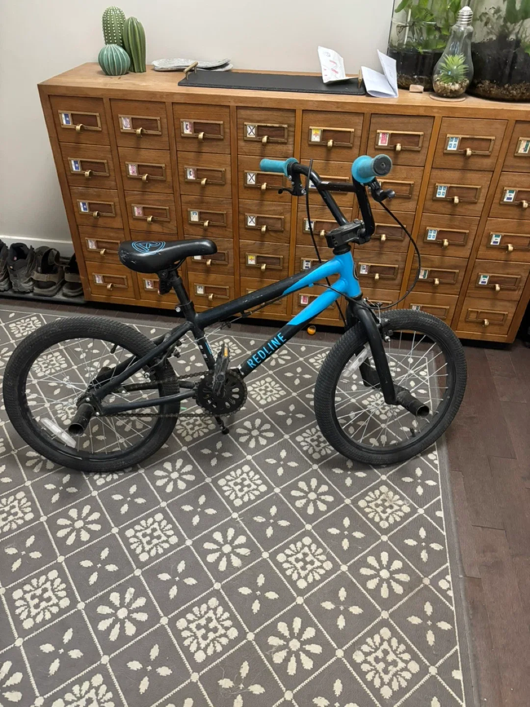 Redline BMX Bike - Black and Blue thumbnail