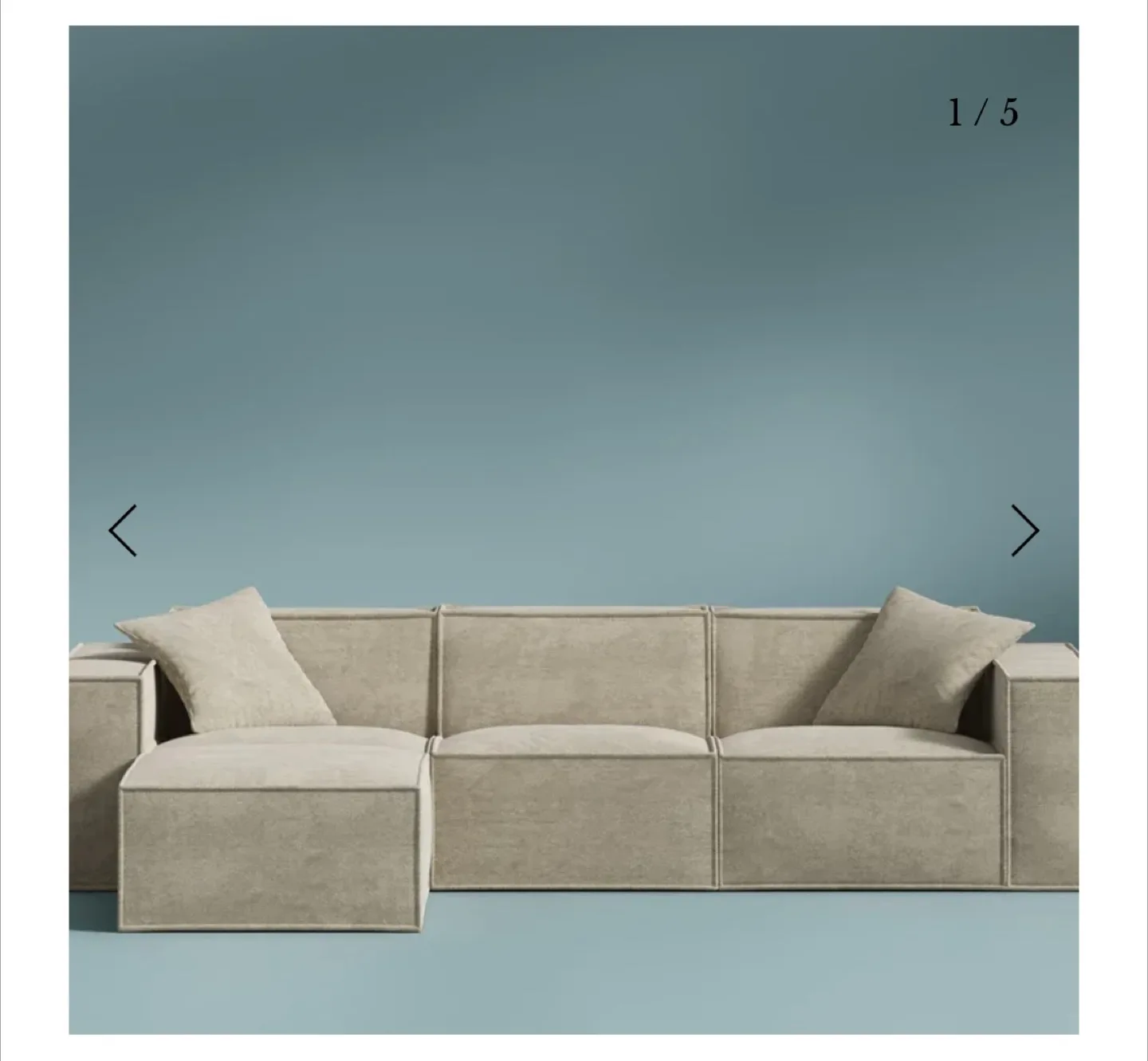 Orig. price $2295 ROVE LAB M1 Modular Sectional Sofa LIC image indicator(3)