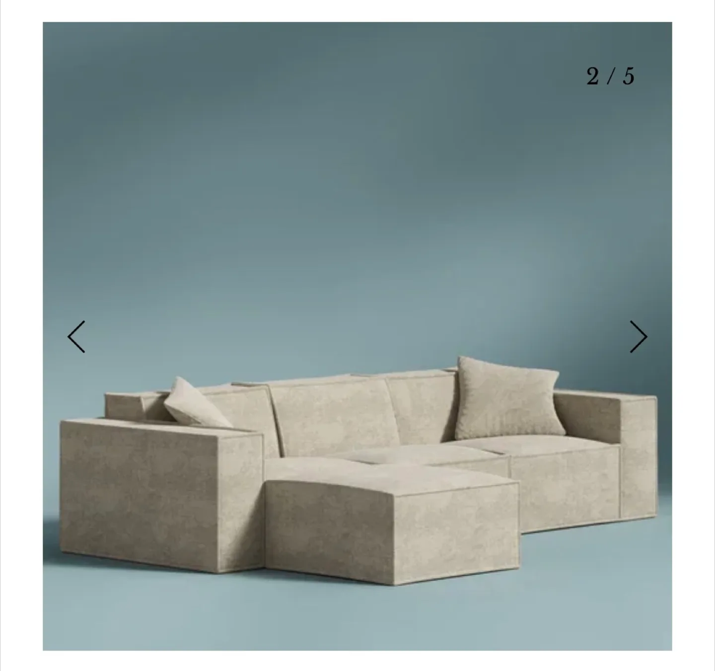 Orig. price $2295 ROVE LAB M1 Modular Sectional Sofa LIC image indicator(4)