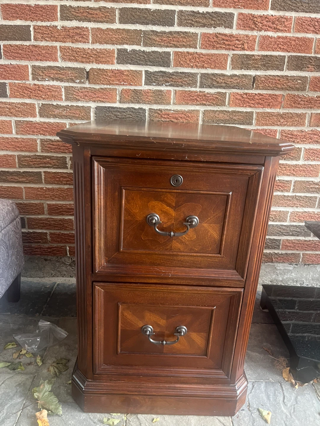 Whalen Wood Filing Cabinet