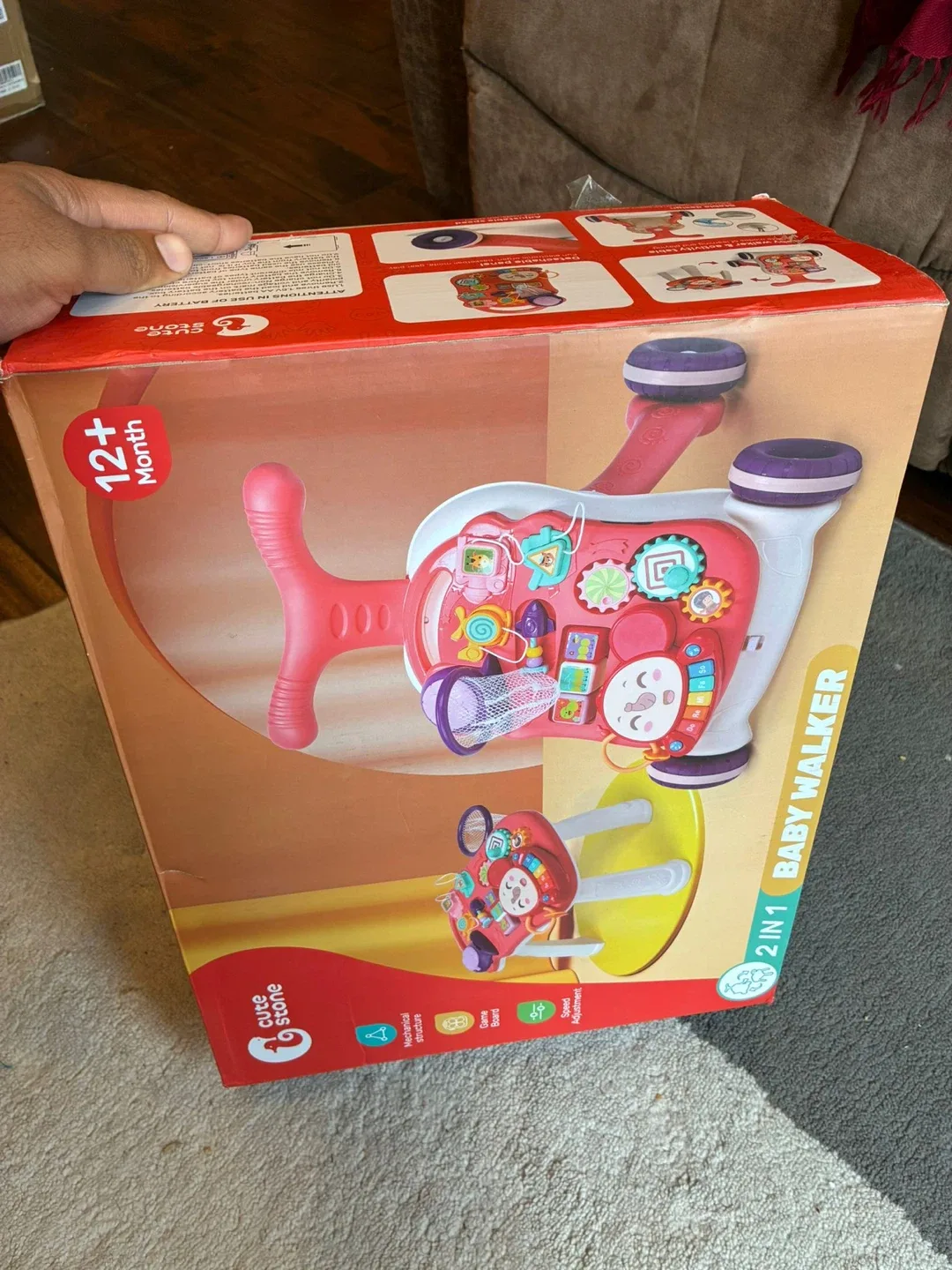 Cute Stone 2 in 1 Baby Walker - 12+ Months image indicator(5)