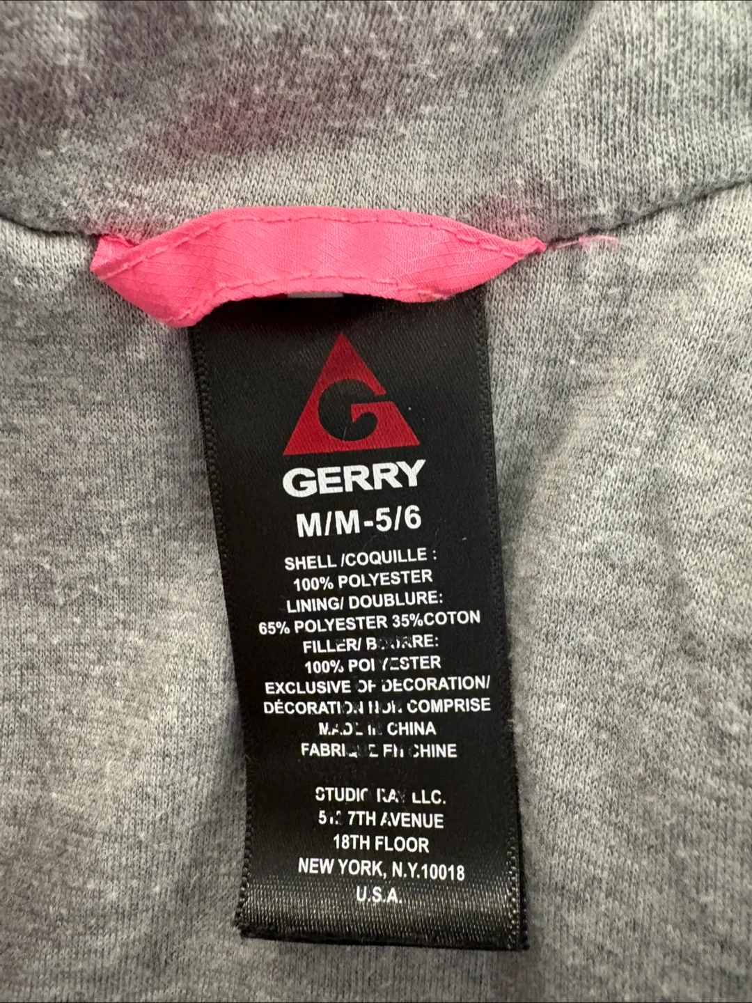 Gerry Pink Puffer Jacket Size M/M-5/6 image indicator(2)