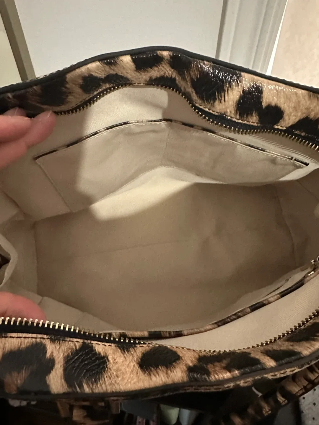 Leopard Print Handbag with Matching Wallet image indicator(4)