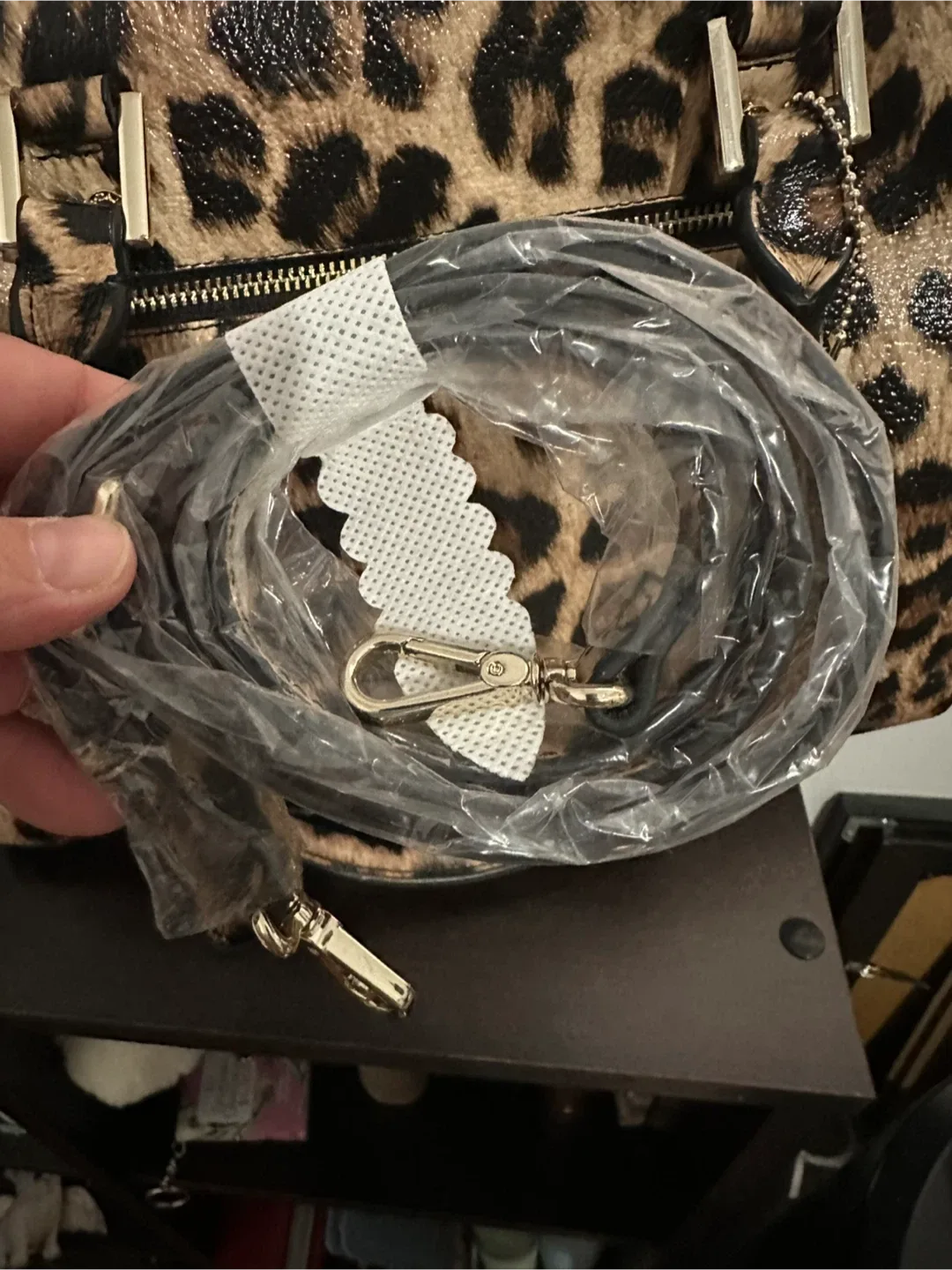 Leopard Print Handbag with Matching Wallet image indicator(5)