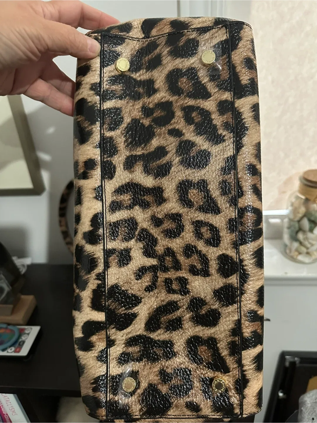 Leopard Print Handbag with Matching Wallet image indicator(3)