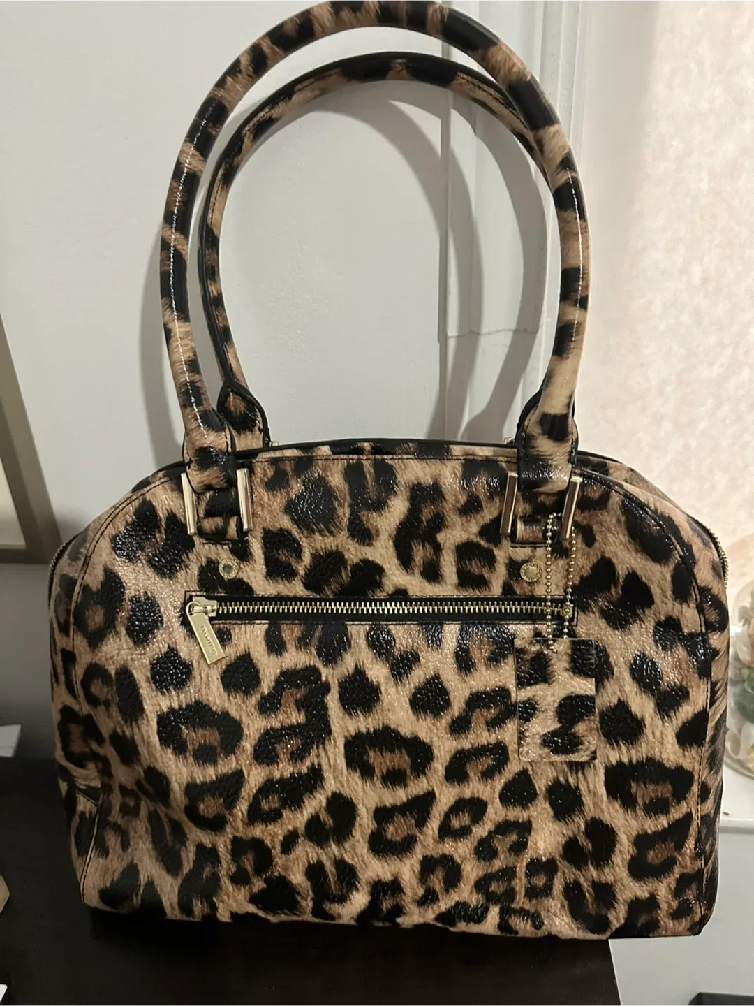 Leopard Print Handbag with Matching Wallet image indicator(2)