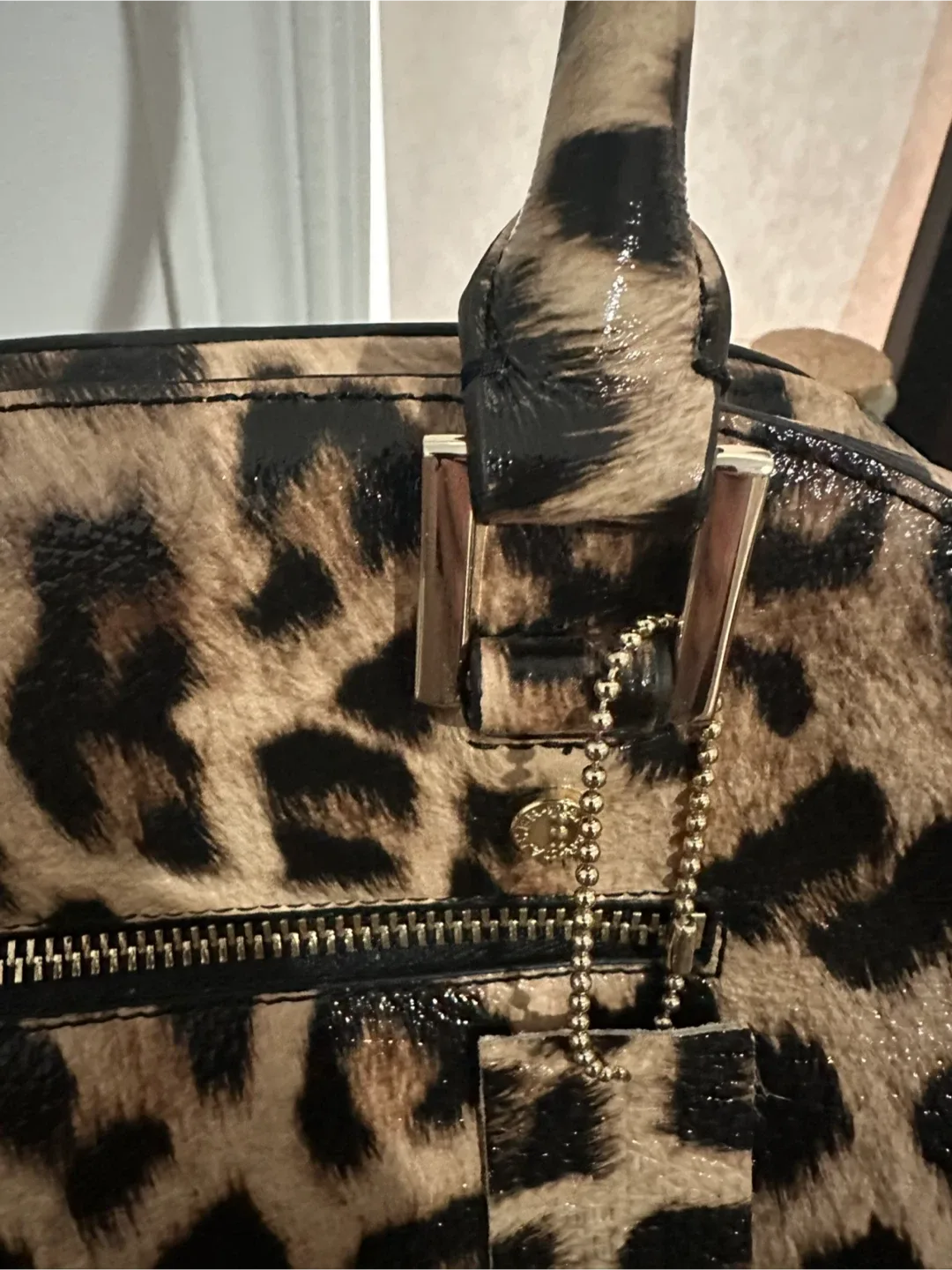 Leopard Print Handbag with Matching Wallet image indicator(8)