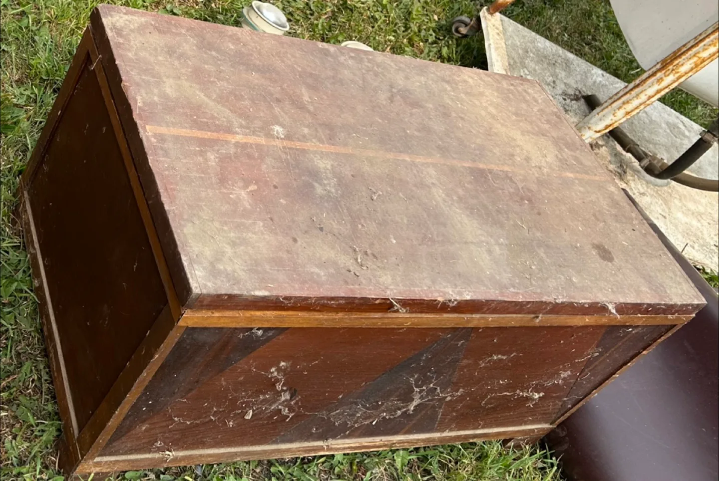 Vintage Wooden Storage Box thumbnail