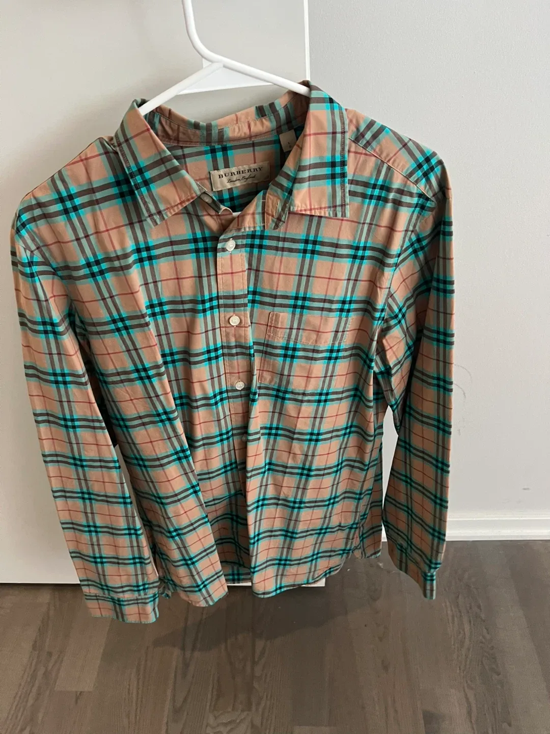 Burberry Plaid Button-Up Shirt - Size L thumbnail