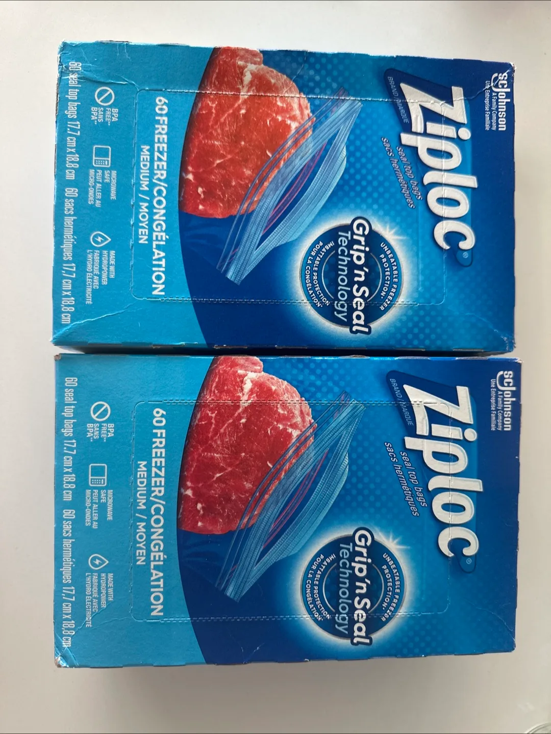 Ziploc Freezer Medium Bags - 2 Boxes thumbnail