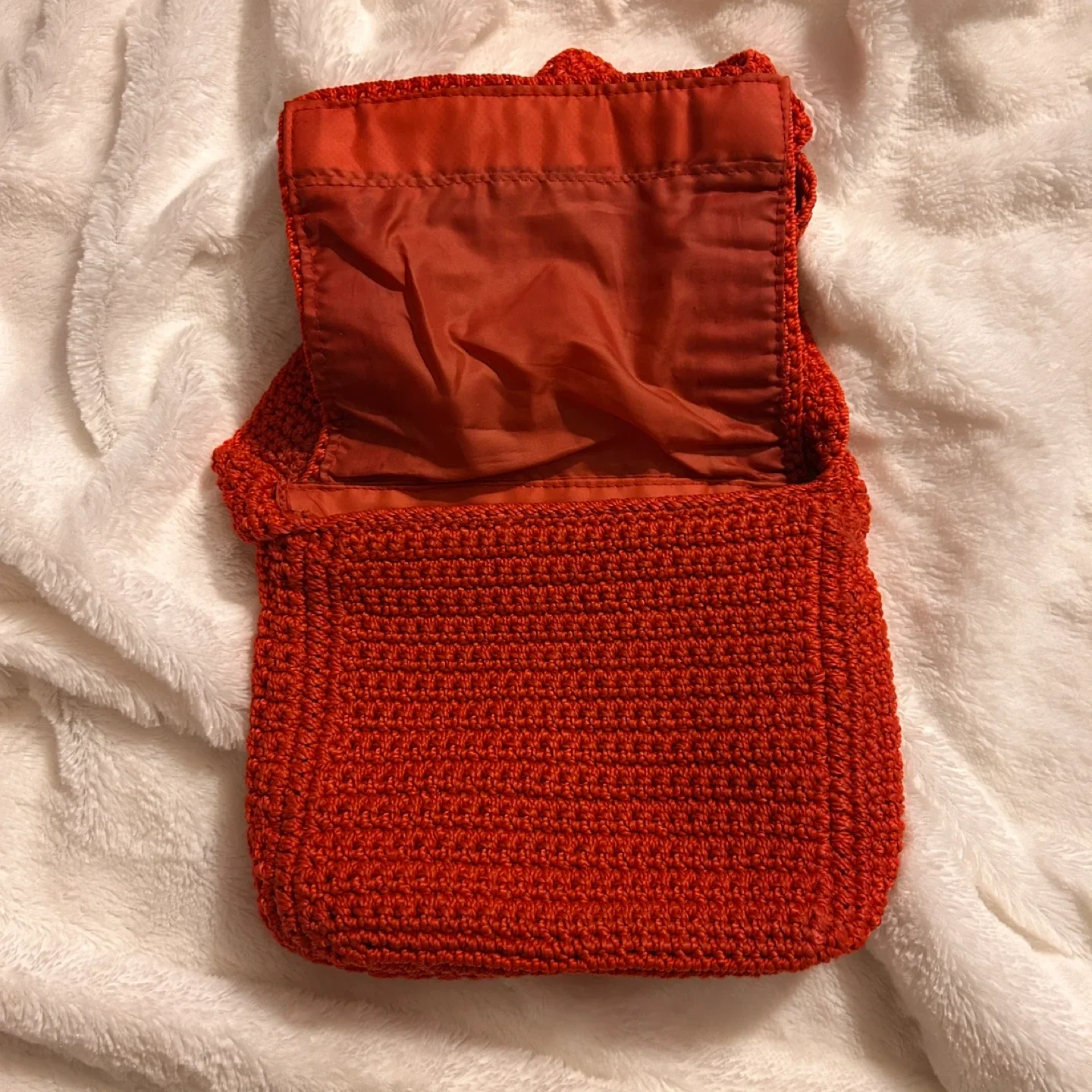 The Sak Orange Crochet Shoulder Bag image indicator(2)