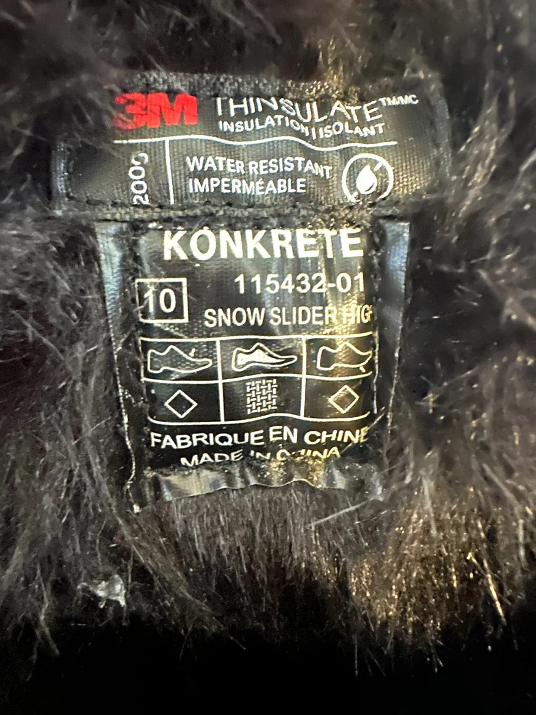 KONKRETE Winter Boots - Black Size 10 image indicator(7)