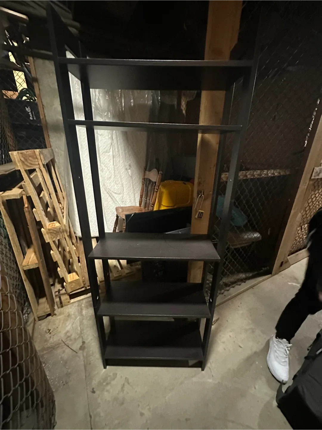 Dark brown  wooden Shelf Unit thumbnail