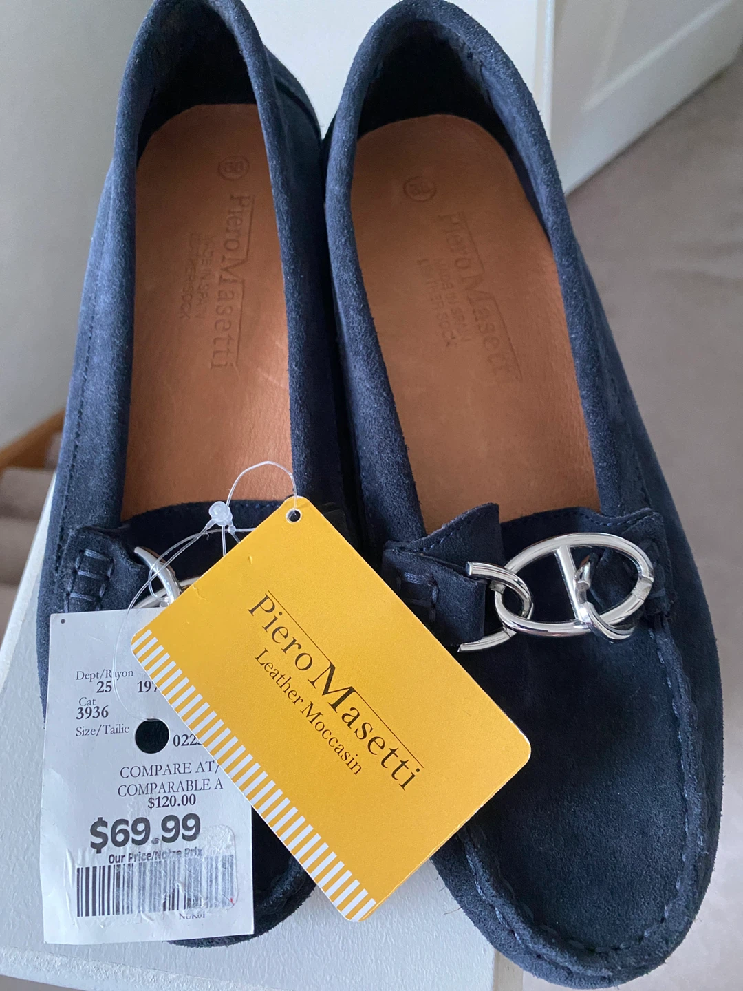 Piero Masetti Leather Moccasin, Size 8, New - photo 2