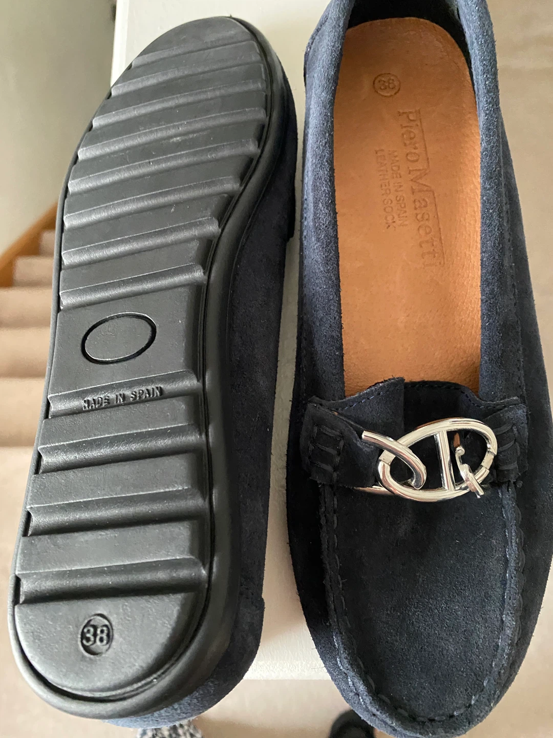 Piero Masetti Leather Moccasin, Size 8, New - photo 3