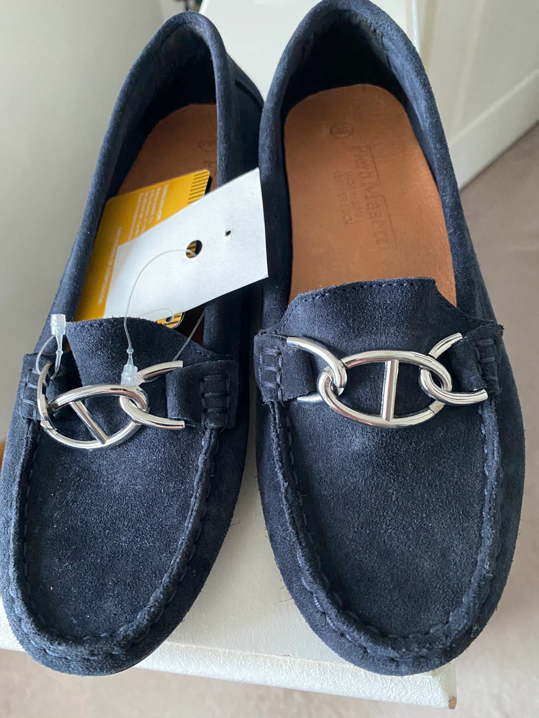 Piero Masetti Leather Moccasin, Size 8, New