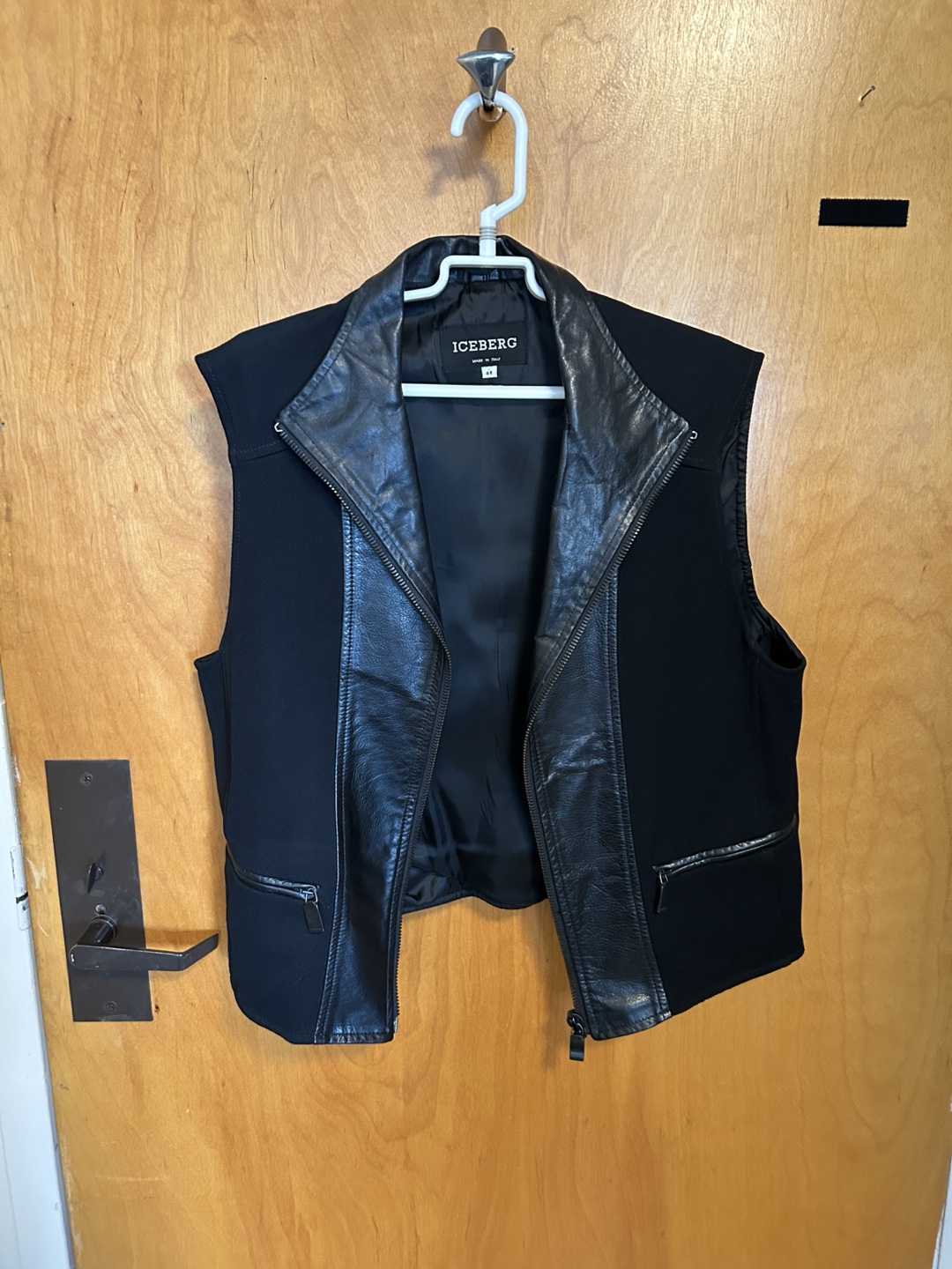 Iceberg Black Vest Size 48