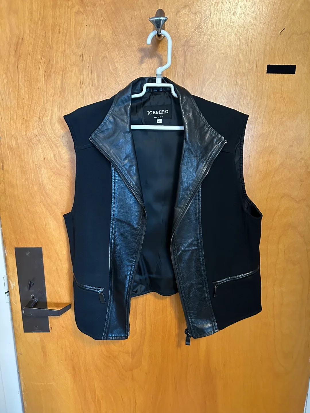Iceberg Black Vest Size 48 thumbnail