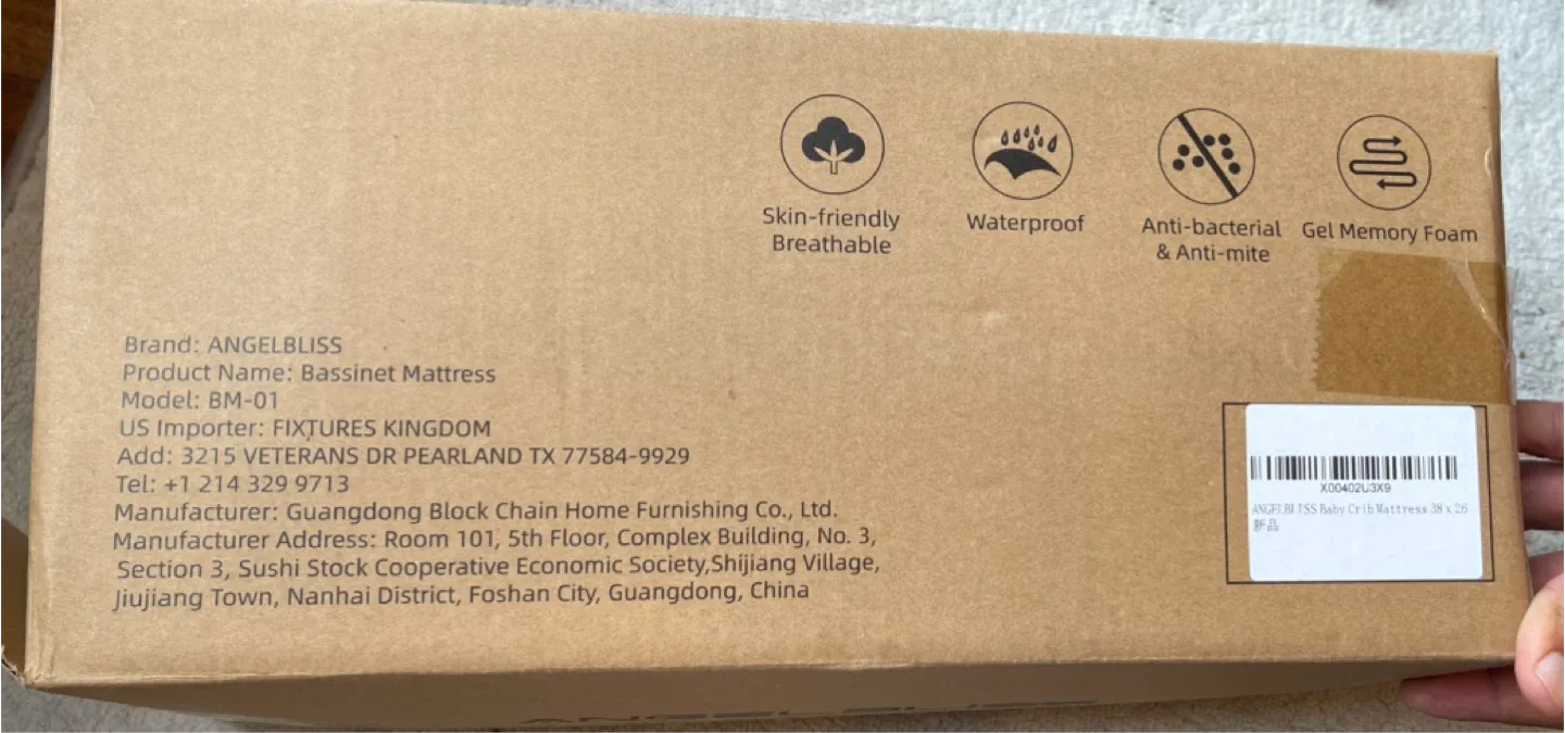 New ANGELBLISS Bassinet Mattress BM-01 image indicator(4)