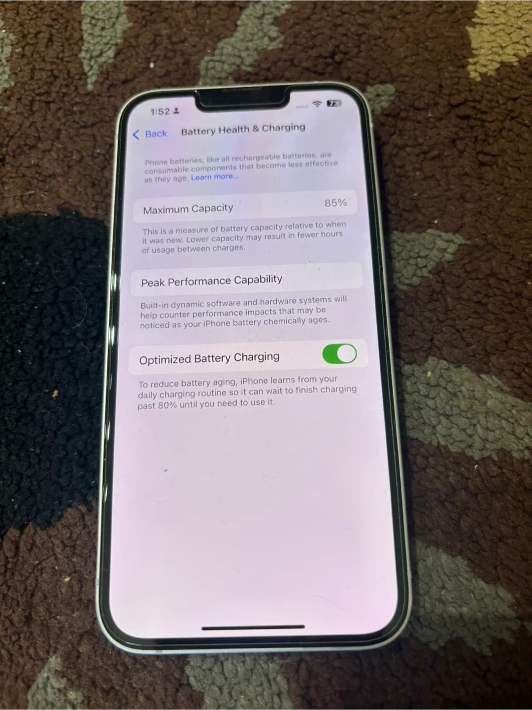 📱 iPhone 14 – 128GB (Purple) 💜 | $500 (Reduced from $550) image indicator(5)