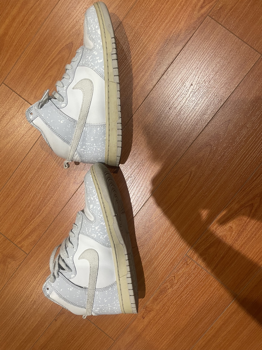 nike dunk high white and grey - photo 2