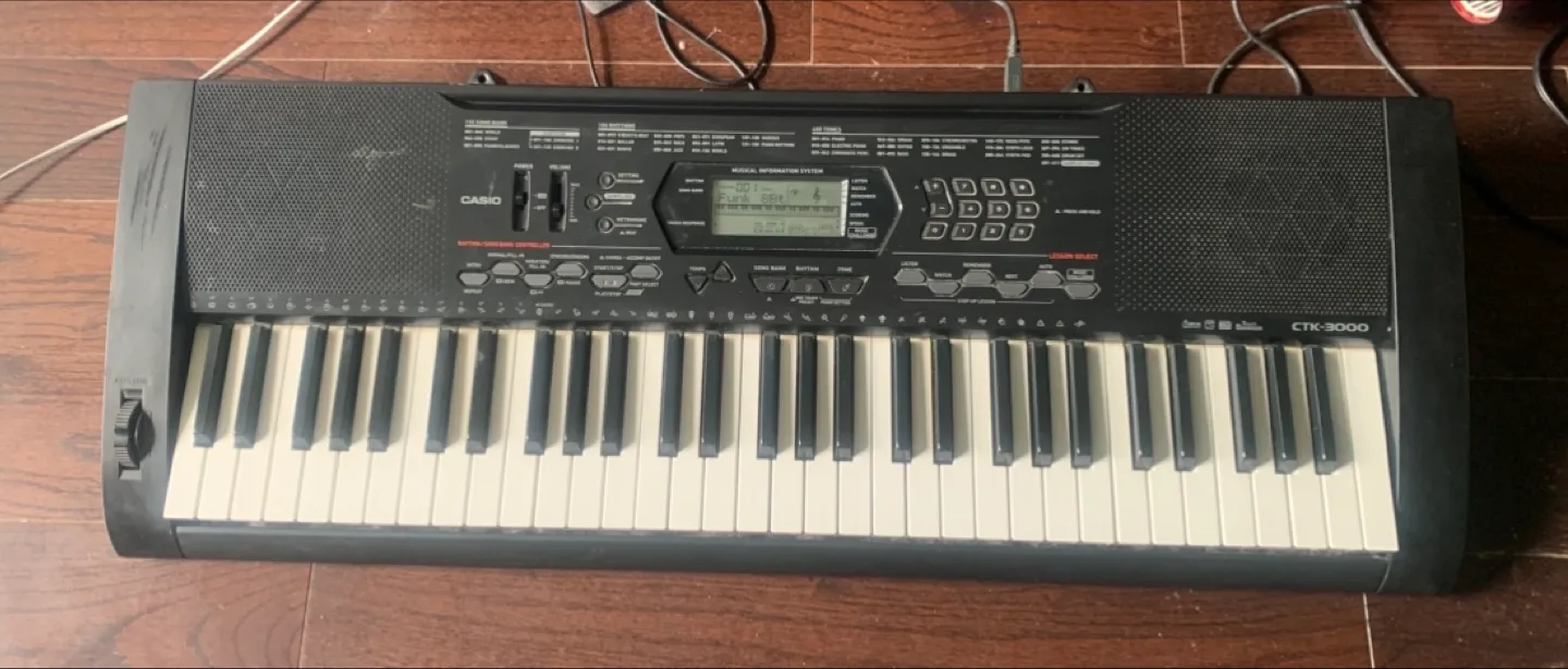 🥕Casio CTK-3000 Keyboard with cable thumbnail