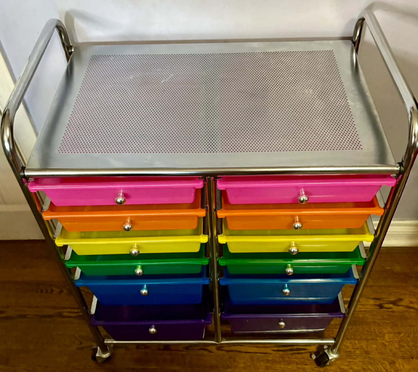 Rainbow Rolling Cart with Drawers - photo 3