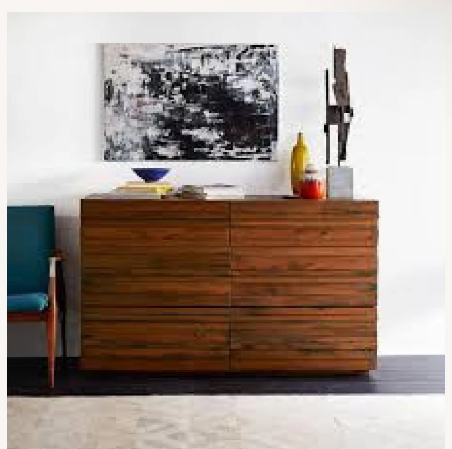 West Elm Syria  Queen Bed Wood Frame & Dresser Set image indicator(5)