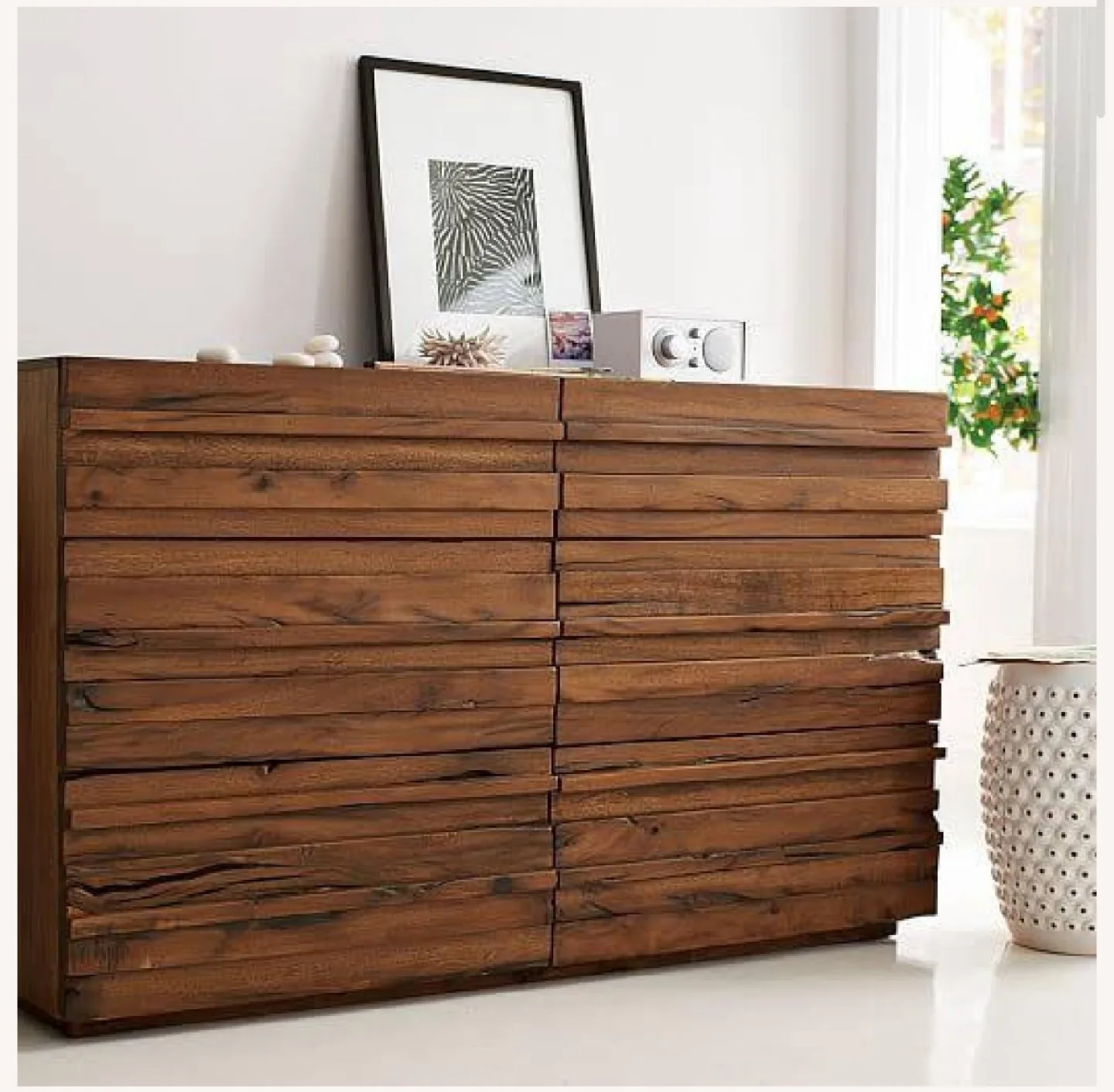 West Elm Syria  Queen Bed Wood Frame & Dresser Set image indicator(7)