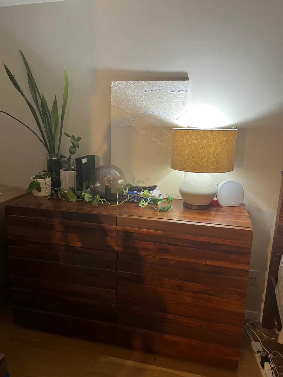 West Elm Syria  Queen Bed Wood Frame & Dresser Set image indicator(6)