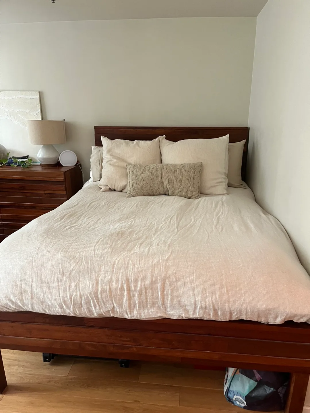 West Elm Syria  Queen Bed Wood Frame & Dresser Set image indicator(4)