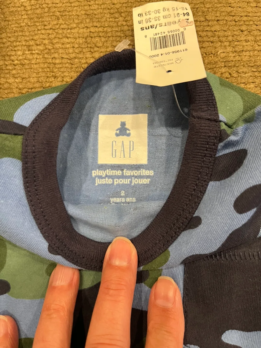New GAP Camo 2-Piece Set, Size 2 Years image indicator(4)