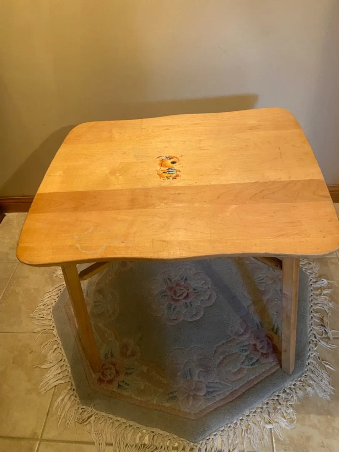 Vintage Wooden Children's Table thumbnail