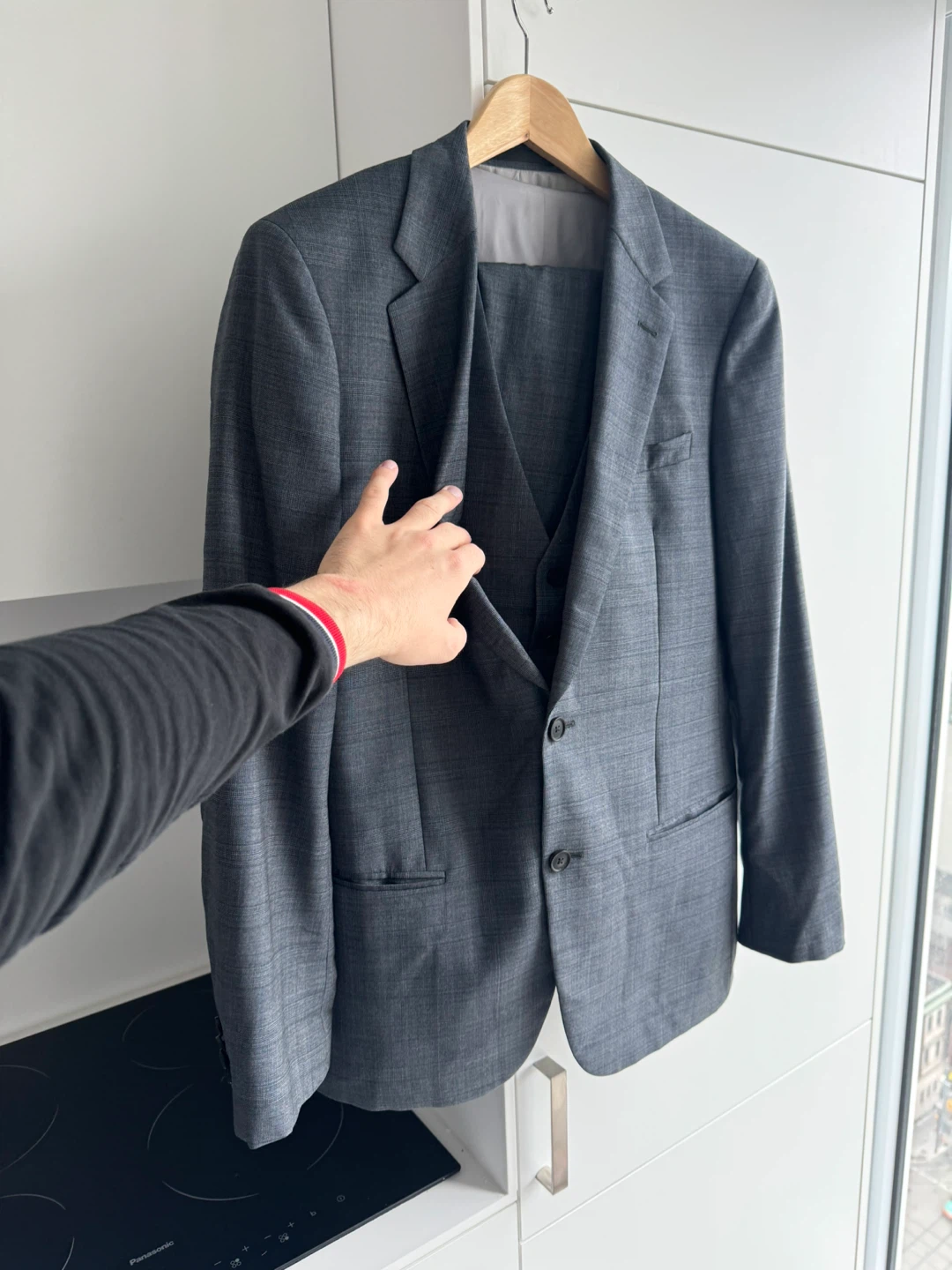 Albione 3-Piece Suit – Italian Wool – EU 50 (Medium-Large) - photo 4