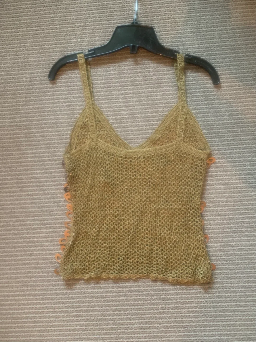 Sequin Embellished Copper Tank Top image indicator(3)