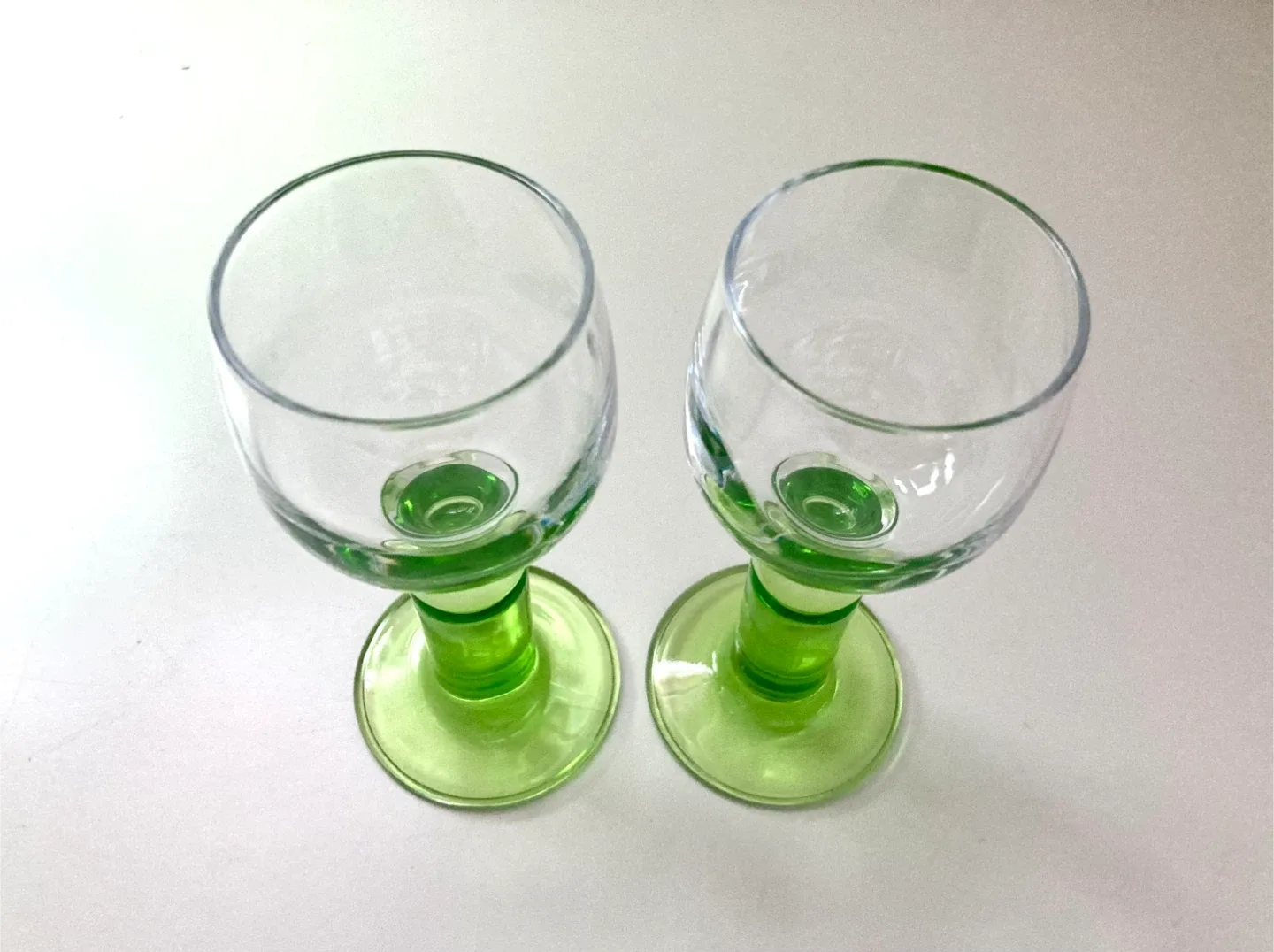 Pair of Bormioli Rocco Limoncino Glasses 1970s image indicator(3)