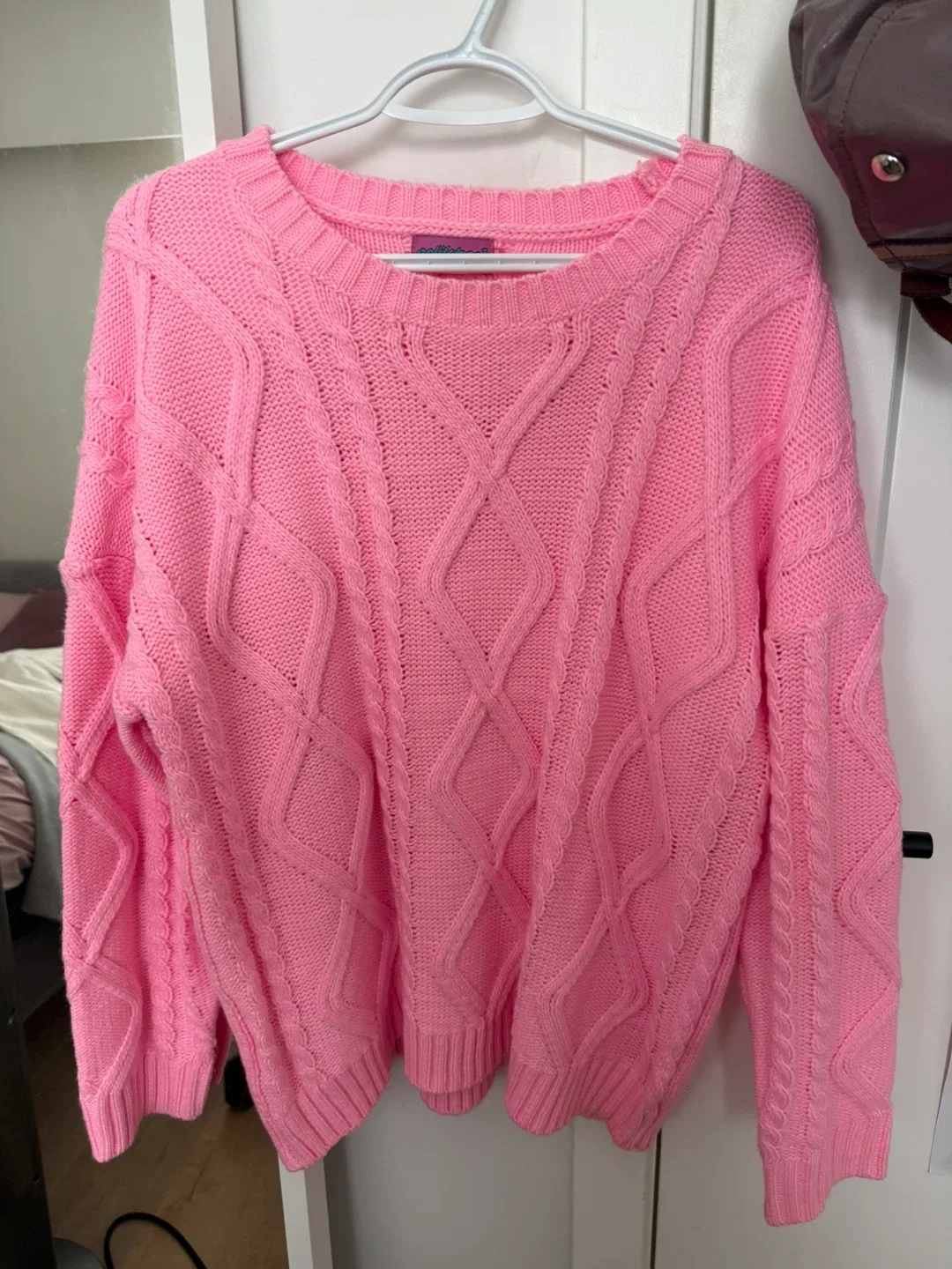 Edikted Pink Knit Sweater - Size S/S thumbnail