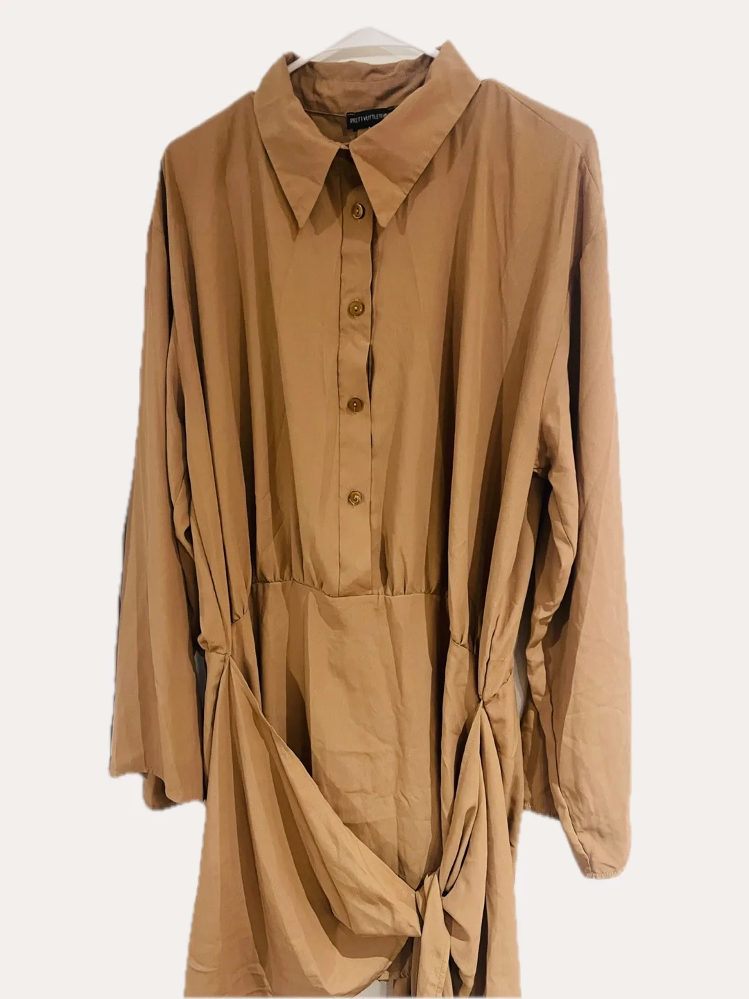 PrettyLittleThing Brown Dress - Size 16 thumbnail