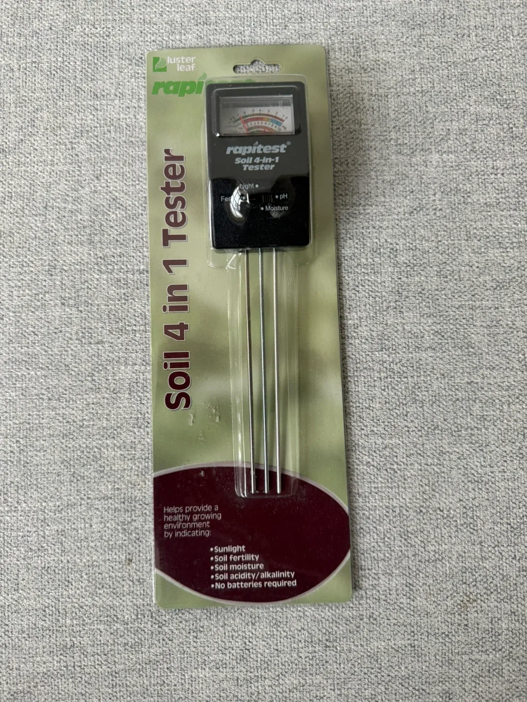 Luster Leaf Rapitest Soil 4-in-1 Tester 🥕 image indicator(2)
