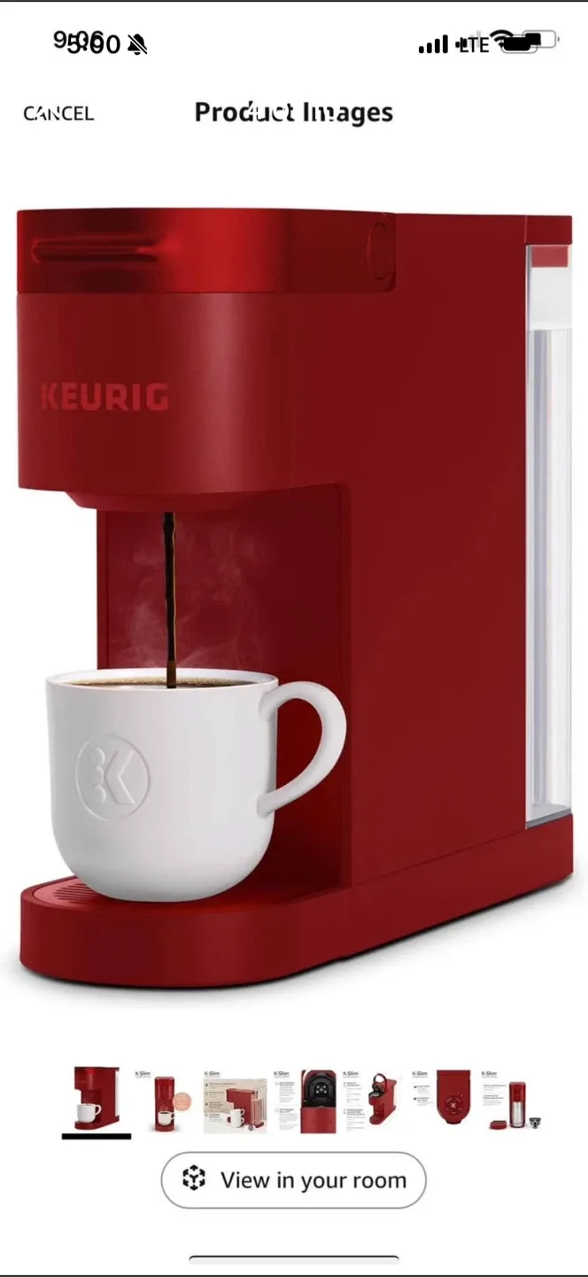 Keurig K-Slim Single Serve Coffee Maker - Scarlet Red image indicator(4)