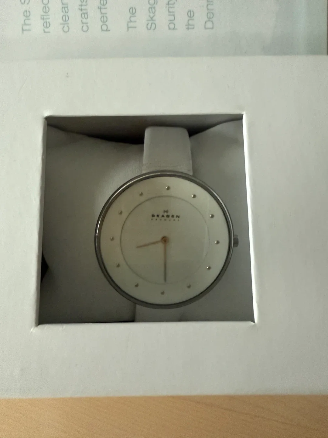 Skagen Denmark White Watch, New in Box image indicator(2)